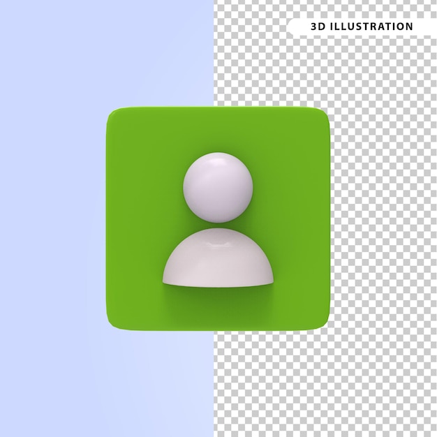 3d rendering of profile user interface