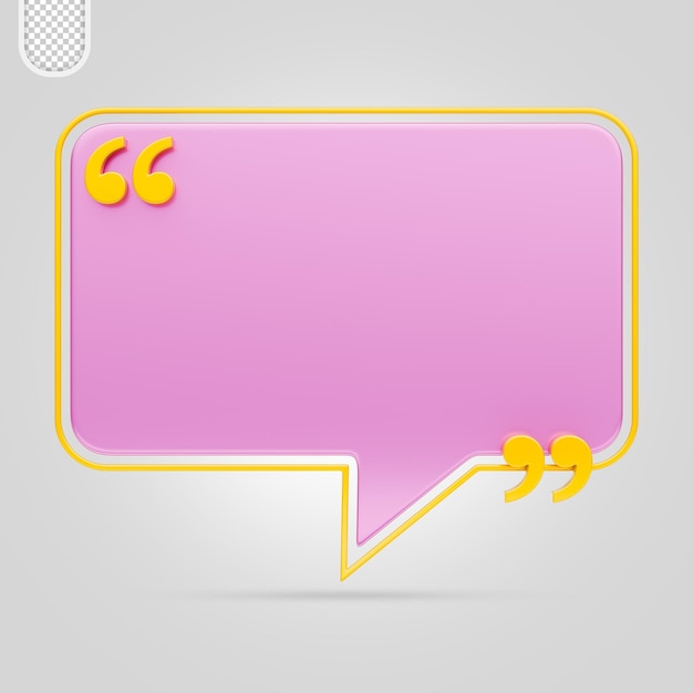 3d rendering of quote frame