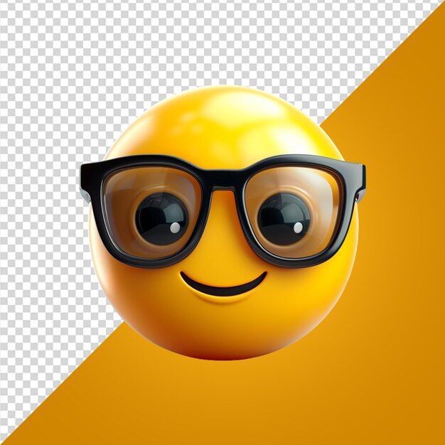 3D rendering reactie emoji op doorzichtige achtergrond