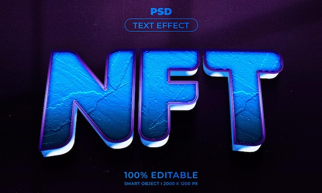 3D-rendering redigerbar teksteffekt-stil med baggrund