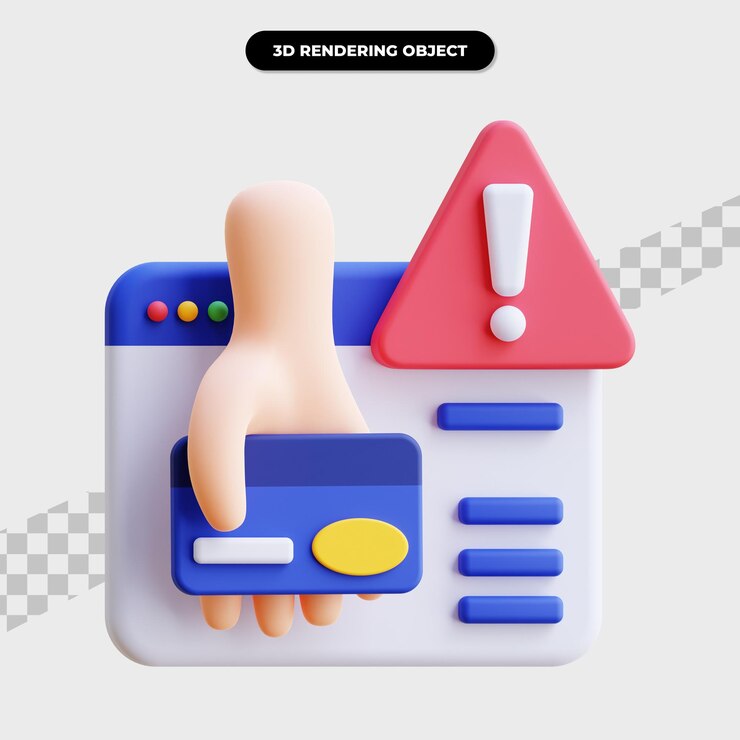 PSD 3d rendering robbery icon illustration
