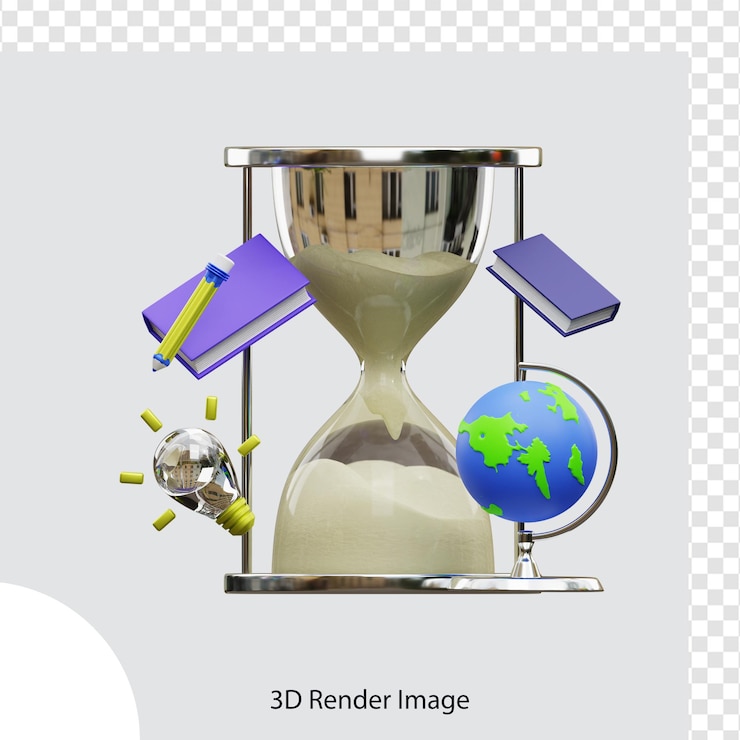 PSD 3d rendering of school education illustration,  used for web, app, infographic