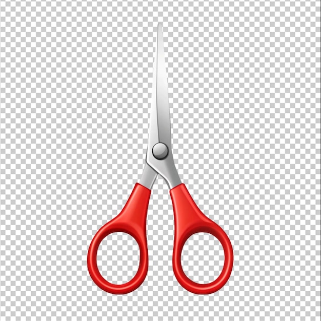 3d rendering scissors isolated on transparent background