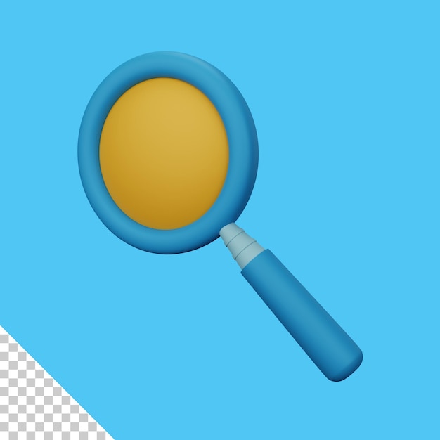 3d rendering search isolated useful for user interface apps and web design illustration