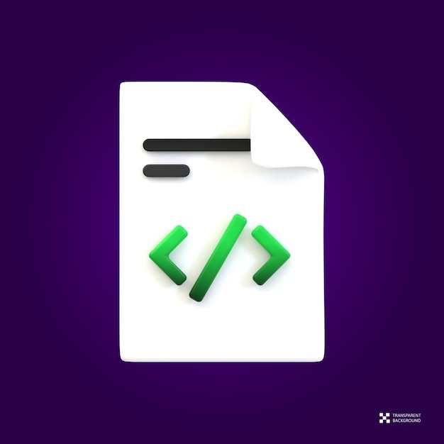 3d rendering seo icon - coding