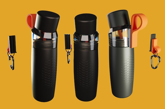 3d rendering shape transparent with object