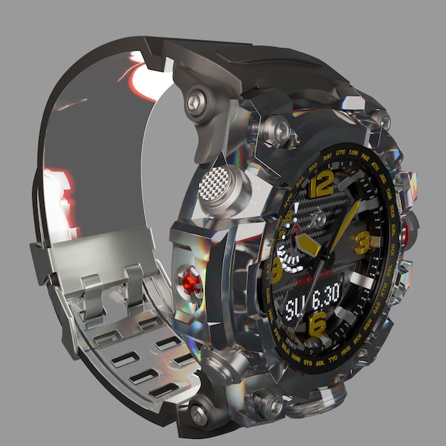 3d rendering shape watch