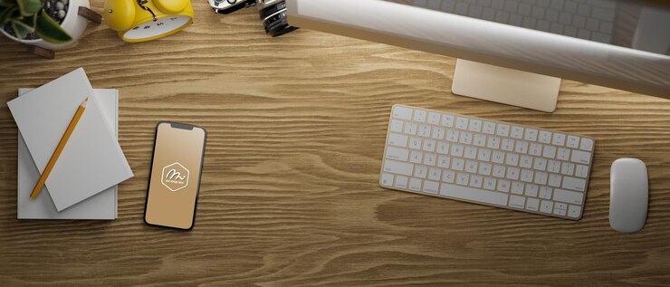 PSD 3d rendering of smartphone mockup