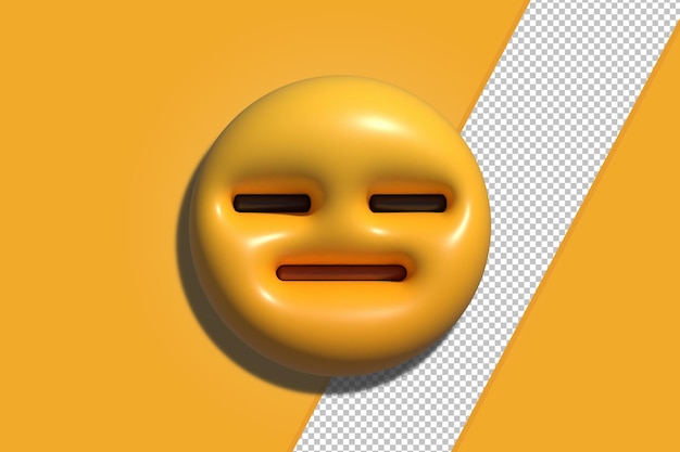 PSD 3d rendering of social media emoji