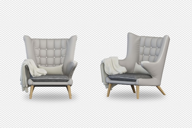 3d rendering of sofa concept