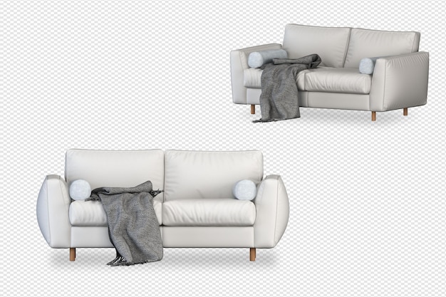 3d rendering of sofa concept