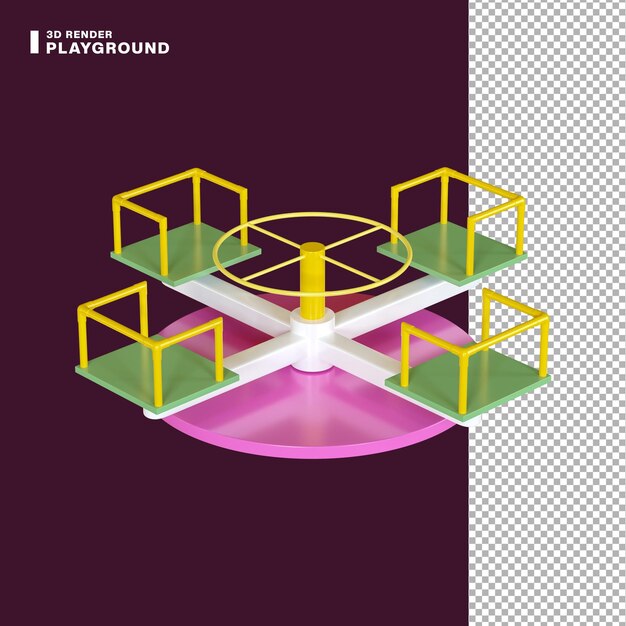 3D-rendering speeltuin pictogram