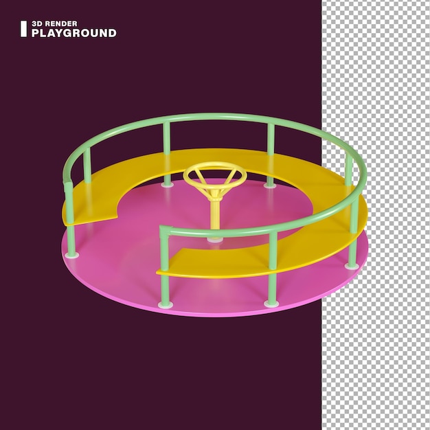 PSD 3d-rendering speeltuin pictogram