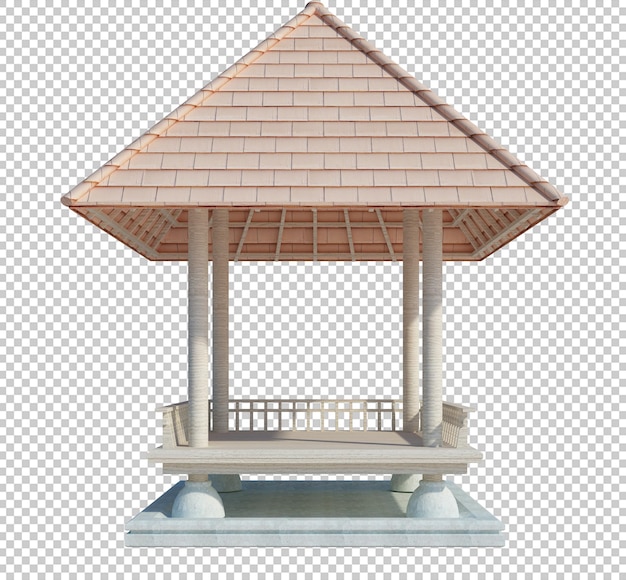 3d Rendering struktury budynku izolowanej