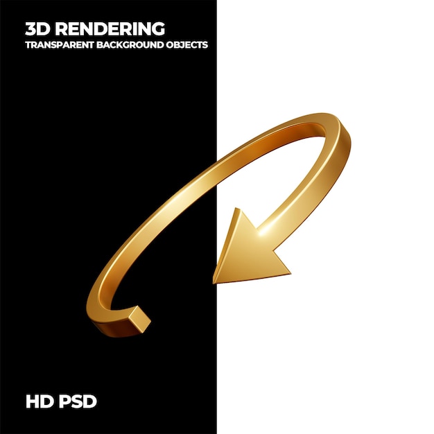 3D rendering tech pijl transparante achtergrond element