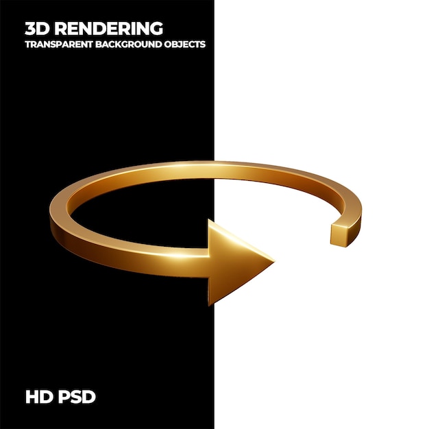 3D rendering tech pijl transparante achtergrond element