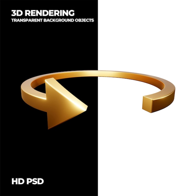 3D rendering tech pijl transparante achtergrond element
