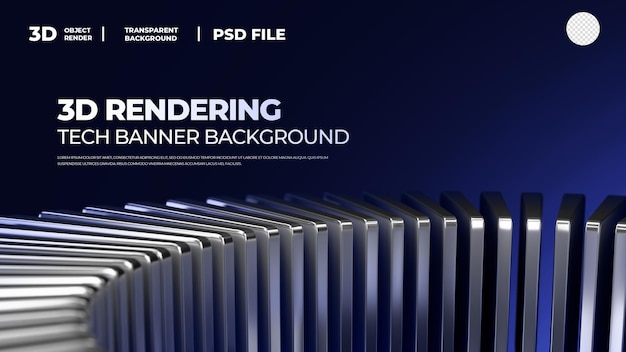 3D rendering technologie abstracte geometrische elementen transparante achtergrond psd gelaagd