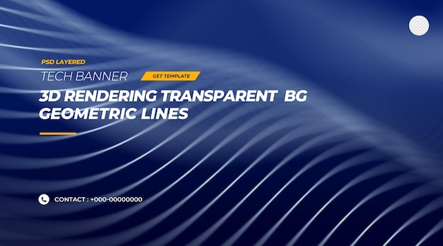 3d rendering technology geometric abstract line visualization