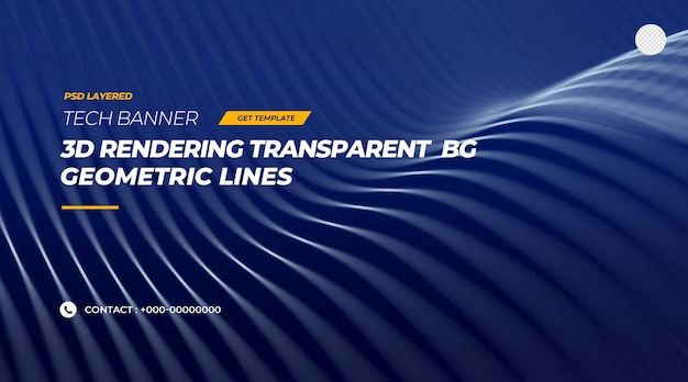 3d rendering technology geometric abstract line visualization