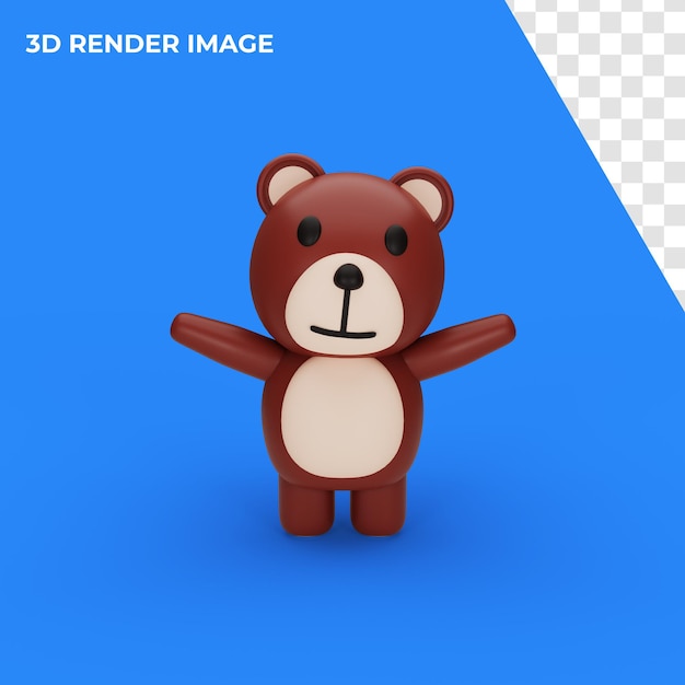 3d rendering of teddy bears