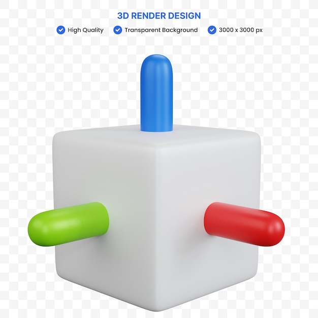 3d 렌더링 3 차원 큐브 절연