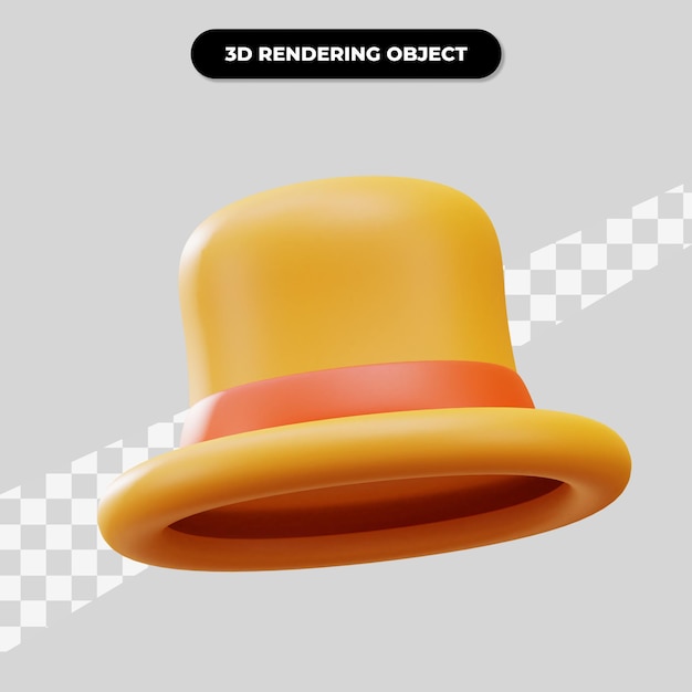 3d rendering top hat illustration