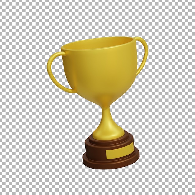 3d rendering of trophy