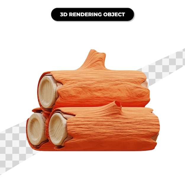 PSD 3d rendering trunk illustration