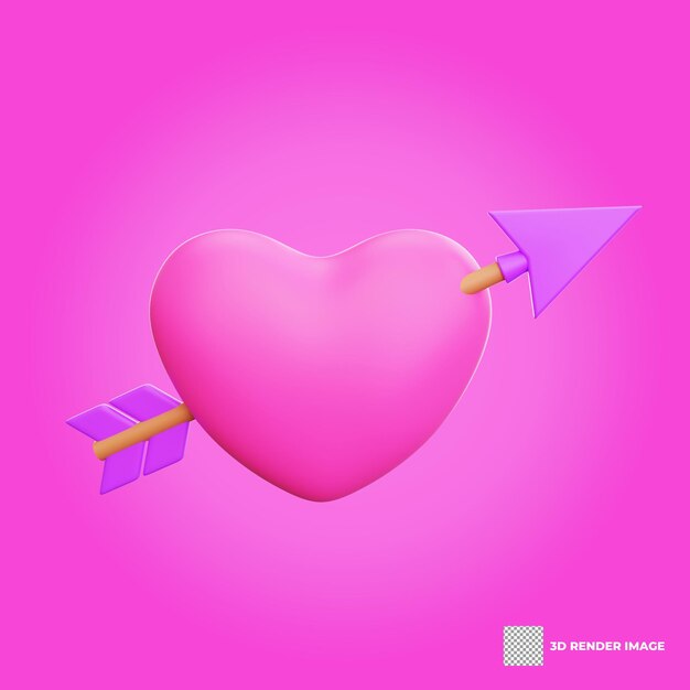 3d-rendering valentine39s dag hart pictogram