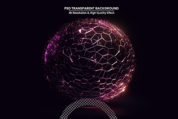 3D-rendering van abstracte fractale lichtachtergrond