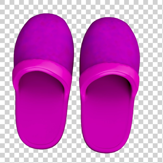 PSD 3d rendering van cartoon slipshoes