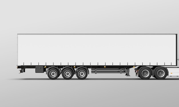 3D-rendering van een vrachtwagen