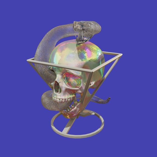 3D-rendering van het ontwerp van het object