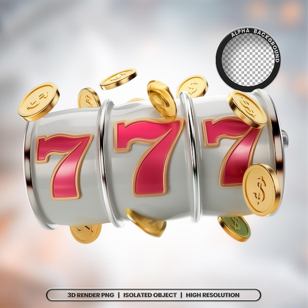 3D-rendering van het pictogram van het element 777