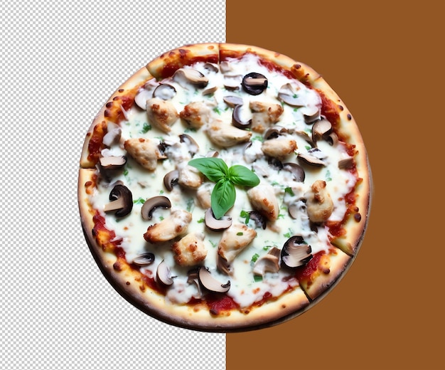 3d-rendering van ontwerpen en pizza sjablonen