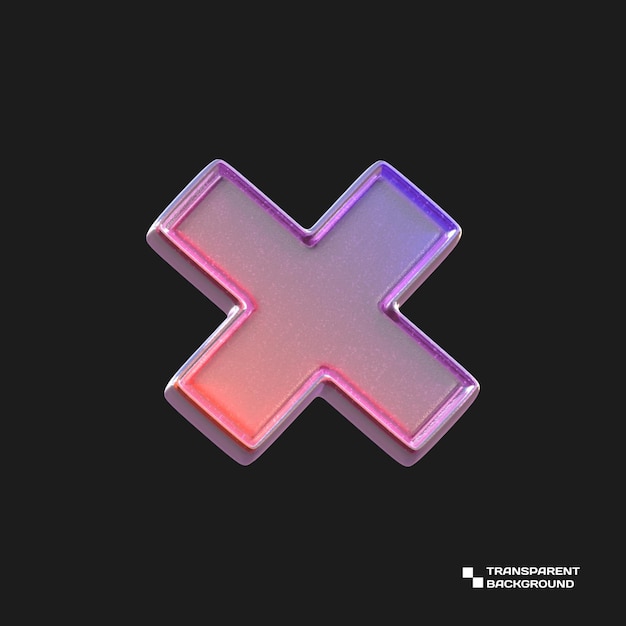 3D Rendering Verloop Glas Abstract Geometrisch Object
