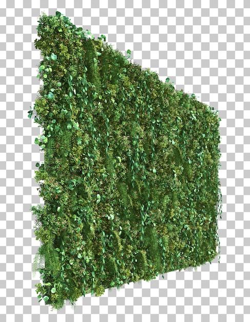 PSD 3d rendering of vertical garden