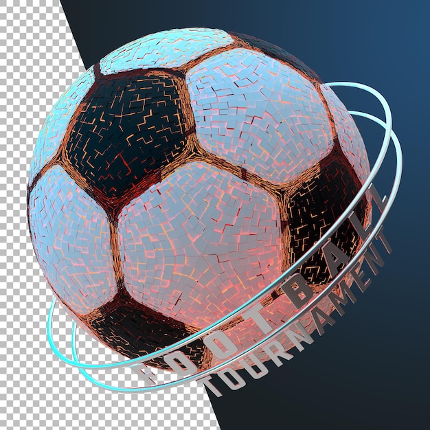 3D-rendering voetbal voetbaltoernooi grafisch