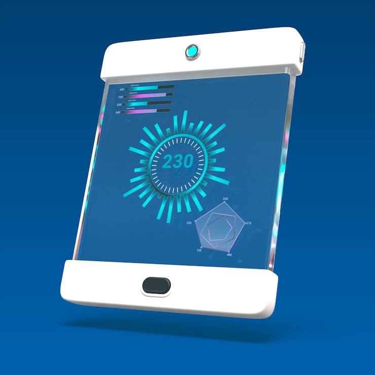 PSD 3d rendering of vr icon