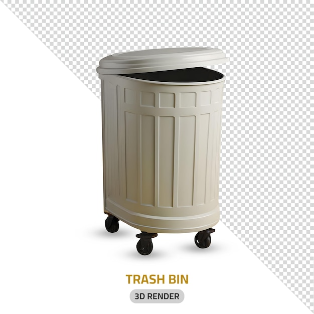 3D rendering vuilnisbak icoon