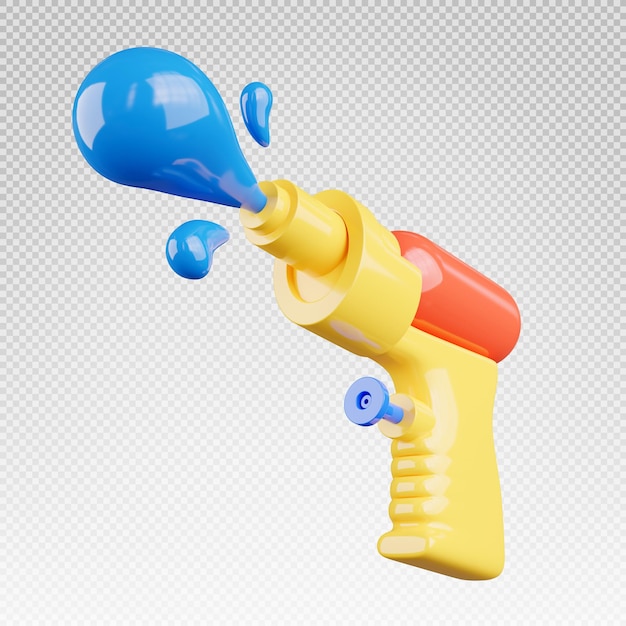 PSD 3d rendering of water gun