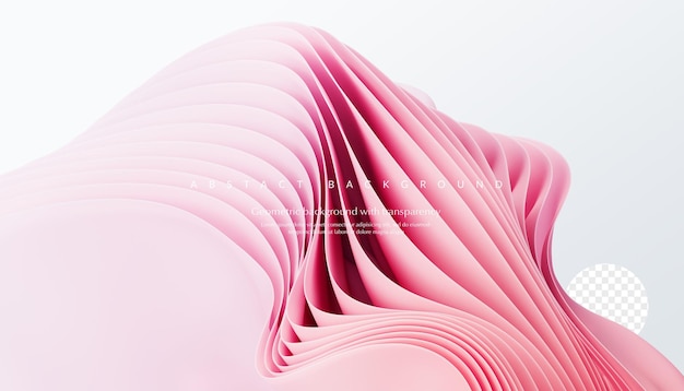 3D rendering Wavy modern shapes on a white background. abstract background.Luxurious style backgroun