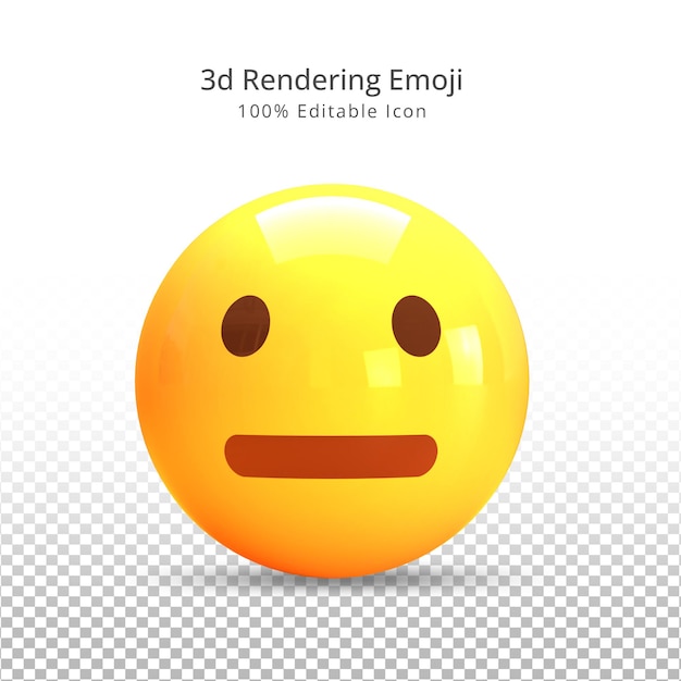 Rendering 3d icona di reazione emoji triste di whatsapp