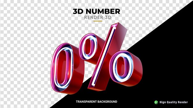  3d rendering with a 0 percent discount neon design high quality render