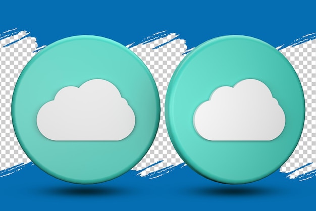 3d-rendering wolk pictogram