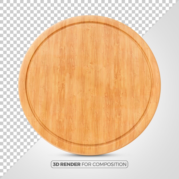 3d rendering of wooden kitchen board