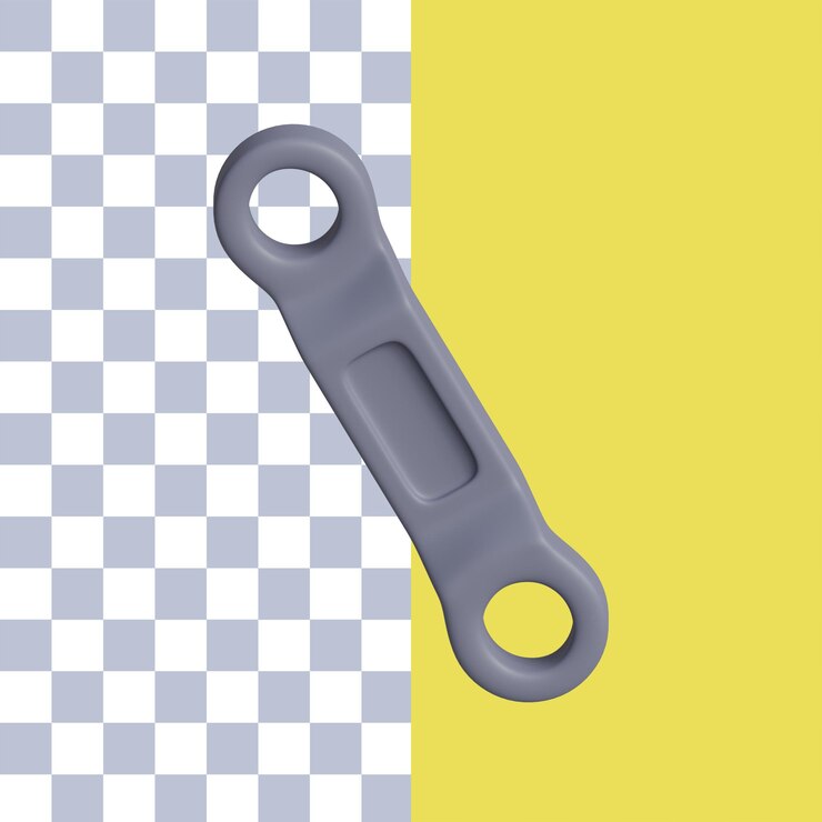 PSD レンチ アイコンの 3 d レンダリング