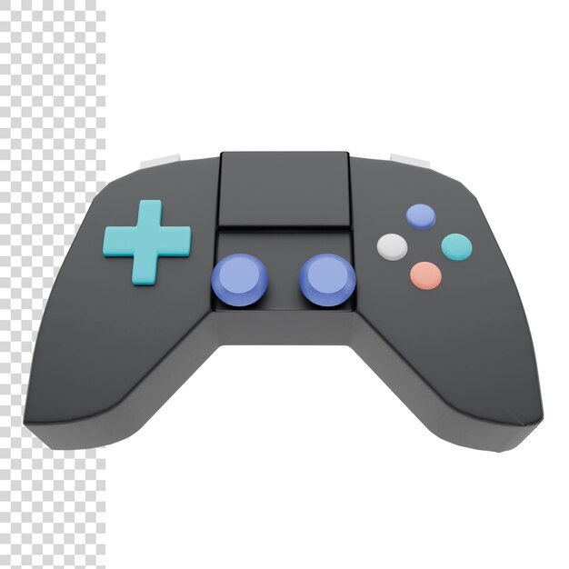 PSD 3d-renderingcontroller gamepad draadloos voor het spelen van een gameconsole of pc