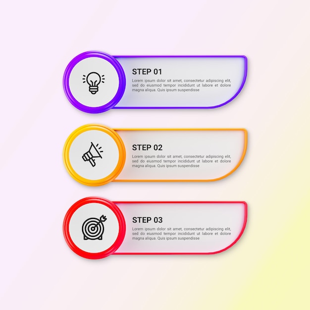 3d-renderöidä Infografiikka business-infografiikkamallipohja
